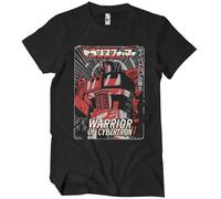 Transformers Officiellement sous Licence Warrior of Cybertron Hommes T-Shirt (Noir), X-Large