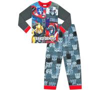 Transformers Optimus Prime and Bumblebee Pyjama long pour garçons et filles, gris, 7-8 ans