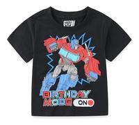 Transformers Optimus Prime Birthday T-shirt à manches courtes pour grands enfants, noir, 5