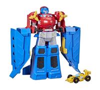 Hasbro – Jouet Transformers Optimus Prime Jumbo Jet, figurine Bumblebee, voiture de course 11 cm, 38 cm