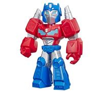 Transformers Playskool Heroes Mega Mighties Rescue Bots Academy Optimus Prime Figure 10" Figure, Collectible Toys for Kids Ages 3 & Up