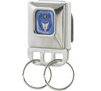 Transformers Porte-clés avec boucle de ceinture de sécurité Motif visage étoilé Bleu