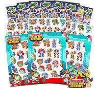 Transformers Rescue Bots Autocollants et tatouages Kit de faveurs de fête ~ Pack de 150 autocollants de transformateurs et 75 Bots de sauvetage Tatouages temporaires pour garçons et filles, fabriqués