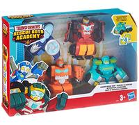 Transformers Rescue Bots - Coffret de 4 Robots Secouristes 12cm - Jouet Transformable 2 en 1
