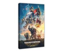 Transformers Rise of The Beasts 2023 Couverture de film d'action de science-fiction américaine cool Art déco P Poster sur toile Décoration de chambre à coucher Paysage sportif Décoration de bureau