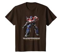 Transformers: Rise of The Beasts Optimus Prime Full Body T-Shirt, Enfant, Marron, 2 Ans
