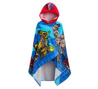 Transformers Serviette à capuche pour garçons, Poncho pour enfants, serviette de plage 100% coton, serviette de bain Bumblebee, enveloppe de natation