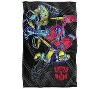 Transformers Sketchy Optimus and Bumblebee Plaid Ultra Doux au Toucher Soyeux - 91 x 147 cm