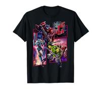 Transformers: T-Shirt Homme Adulte Multicolored V-Neck Classique Mi-Longue S