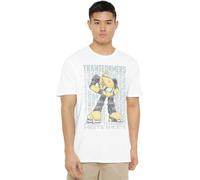 Transformers T-Shirt Unisexe Transformers Generations Autobot More Than Meets The Eye Bumblebee T-Shirt Unisexe Blanc, Blanc, S