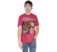 Transformers T-Shirt Unisexe Transformers Generations Retro Heroic Autobot Grid Unisexe T-Shirt Rouge, Rouge, S