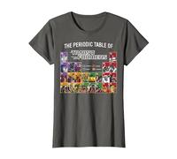 Transformers The Periodic Table of Transformers T-Shirt, Femme, Asphalte, XS