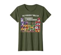 Transformers The Periodic Table of Transformers T-Shirt, Femme, Olive, M