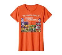 Transformers The Periodic Table of Transformers T-Shirt, Femme, Orange, XS