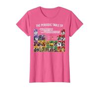 Transformers The Periodic Table of Transformers T-Shirt, Femme, Rose Chiné, M