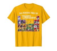 Transformers The Periodic Table of Transformers T-Shirt, Homme, Doré Vif, M