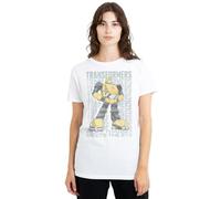Transformers Transformers Generations Autobot More Than Meets The Eye Bumblebee T-Shirt pour Femme Blanc, Blanc, L