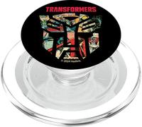 Transformers Vintage Retro Autobot Comic Logo Collage PopSockets PopGrip pour MagSafe