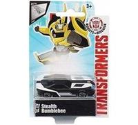 Transformers voiture stealth bumblebee - véhicule miniature en metal - serie 1 - voiture noire et blanche
