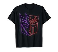 Transformers: War for Cybertron Holographic Split Logo T-Shirt, Homme, Noir, M