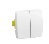 Transformeur double composable Appareillage saillie - blanc