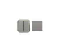 Transformeur étanche réversible pour réaliser 5 fonctions Plexo IP55 IK08 avec enjoliveur finition gris - 069506L - Legrand