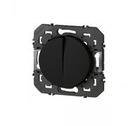 Legrand Transformeur simple Dooxie 600231 pour 5 fonctions va-et-vient et poussoir Noir mat