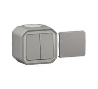 transformeur réversible - gris - saillie - legrand plexo 069719l