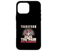 Transformez la Douleur en célébration (déclaration de Chagrin de Mort) Coque pour iPhone 16 Pro Max