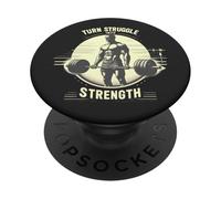 Transformez la lutte en musculation pour exercices de musculation PopSockets PopGrip Adhésif