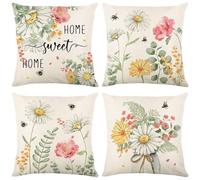 Transformez votre espace avec ce lot de 4 housses de coussin décoratives au design élégant