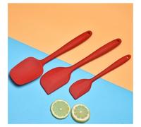 Transformez votre expérience de pâtisserie avec cet ensemble de 3 spatules en silicone pour la cuisine (rouge)
