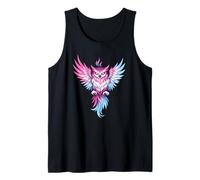 Transgender Owl Bird Trans Pride Flag Colors Tattoo Style Débardeur