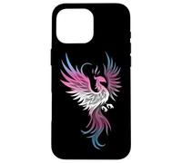Transgender Phoenix Bird Trans Pride Flag Rising from Ashes Coque pour iPhone 16 Pro Max
