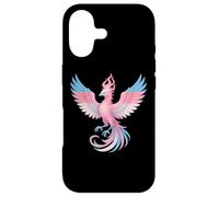 Transgender Phoenix Bird Trans Pride Flag Rising from Ashes Coque pour iPhone 17
