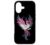 Transgender Phoenix Bird Trans Pride Flag Rising from Ashes Coque pour iPhone 17