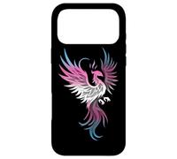 Transgender Phoenix Bird Trans Pride Flag Rising from Ashes Coque pour iPhone 17 Pro Max