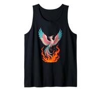 Transgender Phoenix Bird Trans Pride Flag Rising from Ashes Débardeur
