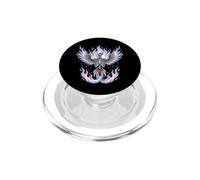 Transgender Phoenix Halloween Trans Flag Rising from Ashes PopSockets PopGrip pour MagSafe