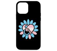 Transgender Pride Disabled Wheelchair Heart Flower Petals Coque pour iPhone 12 Mini