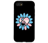 Transgender Pride Disabled Wheelchair Heart Flower Petals Coque pour iPhone SE (2020) / 7/8