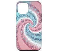 Transgender Swirls Dots Trans Pride Colors Blue White Pink Coque pour iPhone 12/12 Pro