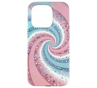 Transgender Swirls Dots Trans Pride Colors Blue White Pink Coque pour iPhone 15 Pro