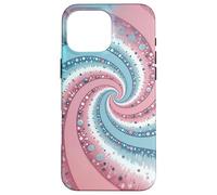 Transgender Swirls Dots Trans Pride Colors Blue White Pink Coque pour iPhone 16 Pro Max
