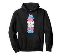 Transgenre Fierté Chat LGBT Trans Drapeau Mignon Chats Pile Sweat à Capuche