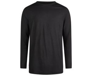 Transhumance - Basic Shirt Langarm - Sous-vêtement mérinos - S - black