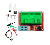 Transistor Tester Lcr T10H, Portable, Graphic LCD Display, 3.7V Npn mos Meter for Inductance Diode MQXFCZUX