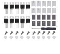 Transistors L7805CV L7805 5V 1.5A TO-220 MOSFET De Régulateur De Tension De Youmile 10PCS Transistors MOSFET pour Arduino + Radiateur