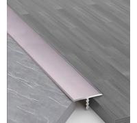 Transition au plancher en alliage d'aluminium 1-1,2 mm d'épaisseur de bande de T durable pour le revêtement de sol stratifié, transition de revêtement de sol en vinyle, bandes plates de division de