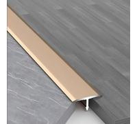 Transition au plancher en alliage d'aluminium 1-1,2 mm d'épaisseur de bande de T durable pour le revêtement de sol stratifié, transition de plancher en vinyle, bandes plates de division de plancher